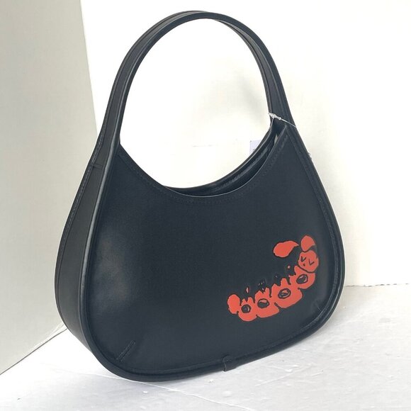 Coach Ergo Bag Sleepy Caterpillar Print Coachtopia Leather Black CQ827 Shoulder - Picture 10 of 10